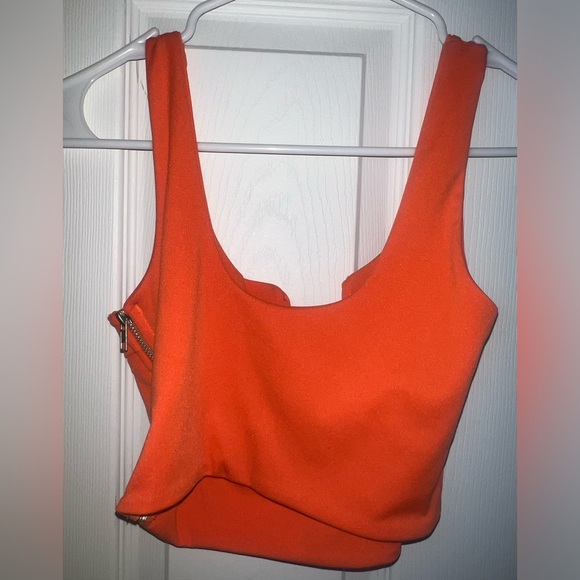 Small Orange Crop Top - Picture 3 of 7